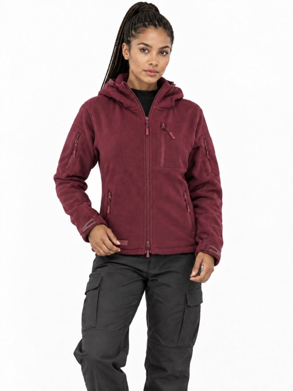 BÆRSkin Tactical Hoodie 3.0 Burgundy Red Size S Fleece Jacket Outdoor